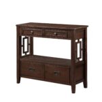 Multi-Functional Pine Wood Console Table for Entryways, Living Rooms and Work Corners - Image 6