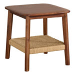 Acacia Mid-Century Side Table in Warm Chestnut - Image 7