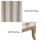 Solid Wood Armrest Upholstered Lounge Chair for Home - Image 4