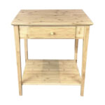 Solid Wood Side Table with Integrated Storage Compartment - Image 7