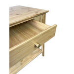 Solid Wood Side Table with Integrated Storage Compartment - Image 5