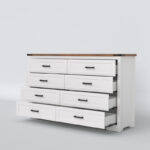 Solid Sheesham Wood 8-Drawer Dresser for Bedroom – Spacious Wooden Chest of Storage - Image 5