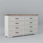 Solid Sheesham Wood 8-Drawer Dresser for Bedroom – Spacious Wooden Chest of Storage - Image 2