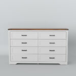 Solid Sheesham Wood 8-Drawer Dresser for Bedroom – Spacious Wooden Chest of Storage - Image 4