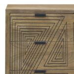 W-4 Premium Solid Sheesham Wood Chest of Drawers with 6 Storage Compartments - Image 6