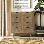 W-4 Premium Solid Sheesham Wood Chest of Drawers with 6 Storage Compartments - Image 3