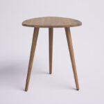 Sheesham Wood Round End Table with Sturdy 3-Leg Base for Living Room - Image 4