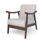 Upholstered Armchair Pair with Solid Wood Foundation – Set of 2 - Image 9