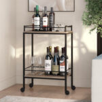 Frame Metal Bar Cart Trolley - Image 5