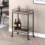 Frame Metal Bar Cart Trolley - Image 2