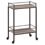Frame Metal Bar Cart Trolley - Image 3