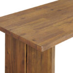 Acacia Wood 52-Inch Console Table for Entryway and Living Room with Two Shelf Storage - Image 6