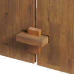 Acacia Wood 52-Inch Console Table for Entryway and Living Room with Two Shelf Storage - Image 5