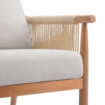 Classic Solid Wood Upholstered Armchair for Living Room - Image 10