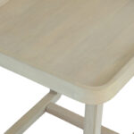 Solid Wood 20-Inch Wide Tray Top Accent Side Table with Raised Edges - Image 5