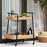MetroSteel Metal Bar Cart