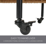 MetroSteel Metal Bar Cart - Image 3