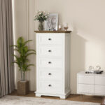 Solid Wood Chest with Five Drawer Storage for Bedroom, Living Space and Home Organisation - Image 7