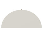 Half-Round Solid Wood Console Table with Authentic Rattan Detailing for Entryway and Living Room - Image 9