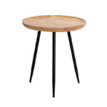 Handcrafted Solid Wood Tray-Top Side Table for Living Room, Bedroom and Balcony Corners - Image 9