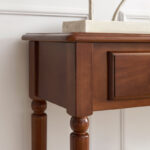 Handcrafted Coastal Style Solid Wood Double Hall Console Table - Image 7