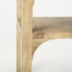 Solid Wood End Table with Smooth Natural Grain Finish - Image 2