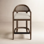 Handcrafted Natural Cane Sitting Stool for Home & Mud House Aesthetic - Image 2