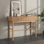 Handcrafted Sheesham Wood Console Table for Living Room & Entryway - Image 2