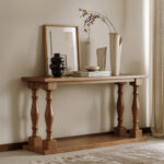 Handcrafted Sheesham Wood Console Table with Drawer Storage for Living Room - Image 7
