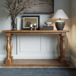 Handcrafted Sheesham Wood Console Table with Drawer Storage for Living Room - Image 2
