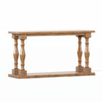 Handcrafted Sheesham Wood Console Table with Drawer Storage for Living Room - Image 4
