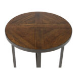 Solid Wood Top Side End Table with Sleek Modern Structure - Image 2