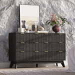 Solid Sheesham Wood 6-Drawer Bedroom Dresser – Spacious Chest of Storage - Image 2