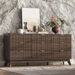 Solid Sheesham Wood Dresser with 9 Drawers – Premium Bedroom Chest of Storage