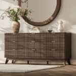 Solid Sheesham Wood Dresser with 9 Drawers – Premium Bedroom Chest of Storage - Image 2