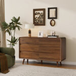 Solid Sheesham Wood 6-Drawer Chest for Bedroom Storage - Image 6