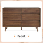 Solid Sheesham Wood 6-Drawer Chest for Bedroom Storage - Image 3
