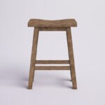 Solid Wood Bar Stool with Minimal Classic Design for Home Counters - Image 5