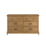 Honey Brown Solid Wood Six-Drawer Storage Chest for Bedroom, Living Room - Image 2