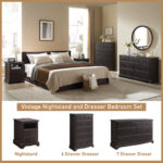 Modern Solid Wood 7-Drawer Dresser – 46” Tall Bedroom Chest with Diamond-Textured Front - Image 4