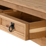 Solid Wood Console Table with Three Drawers and Bottom Shelf for Entryway and Living Room - Image 5