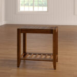 Modern Solid Wood Side End Table with Clean Natural Finish - Image 6