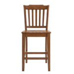 Solid Wood Counter/Bar Stools with Minimal Classic Build (Set of 2) - Image 3