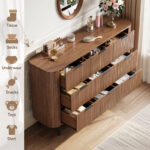 Modern Solid Wood Double Dresser with 9 Deep Drawers – Spacious Bedroom Storage Chest - Image 3