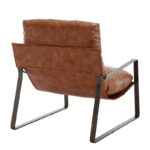 Dark Gray Linen Upholstered Armchair with Wooden Base for Living & Study Corners - Image 3