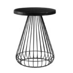 Solid Wood Top Side Table with Modern Sleek Profile - Image 3