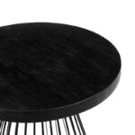 Solid Wood Top Side Table with Modern Sleek Profile - Image 5