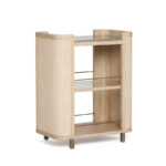 Metal & Raffia Bar Cart - Image 5