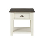 Solid Wood End Table with Functional Storage Space - Image 3