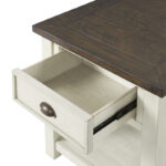 Solid Wood End Table with Functional Storage Space - Image 2